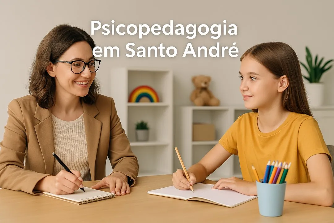 Criança com TDAH em atendimento psicopedagógico personalizado em Santo André